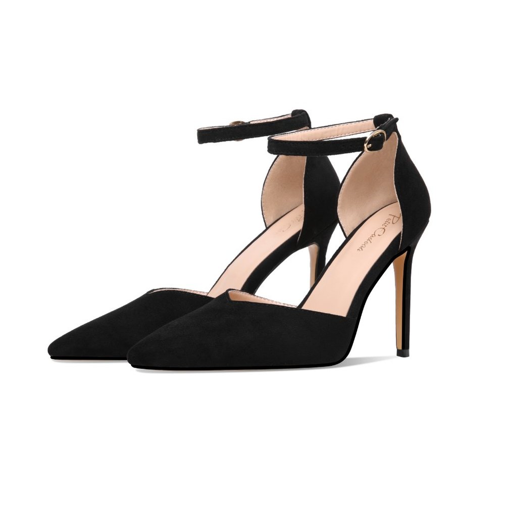 Petit Cadeau Carolyn - 4" Pointed Toe High Heel Sandals with Ankle Straps. NEW! - Picture 2 of 5